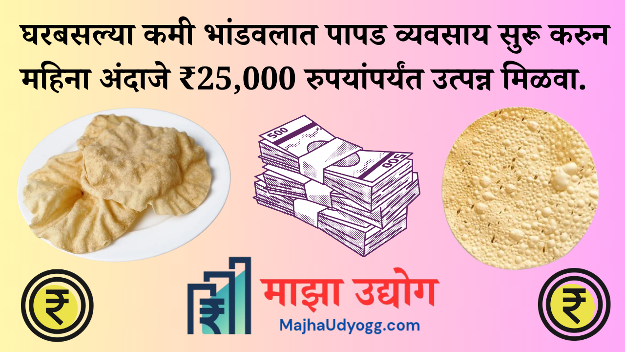 Papad Business in Marathi Featured Image.