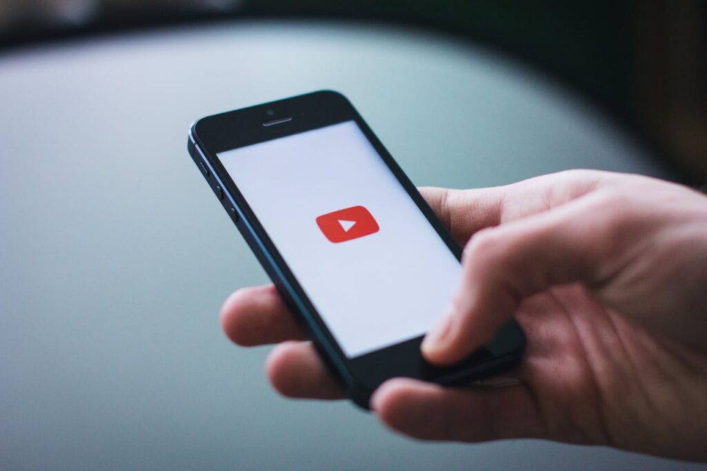 Man Starting YouTube App