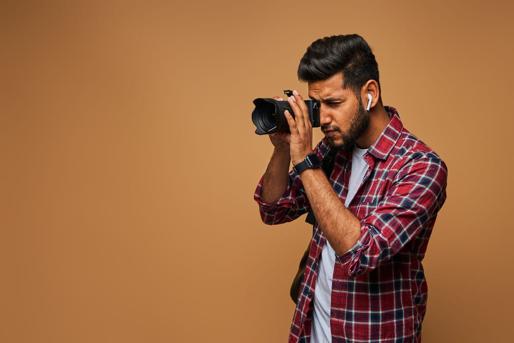 Indian Photographer With Advanced Camera