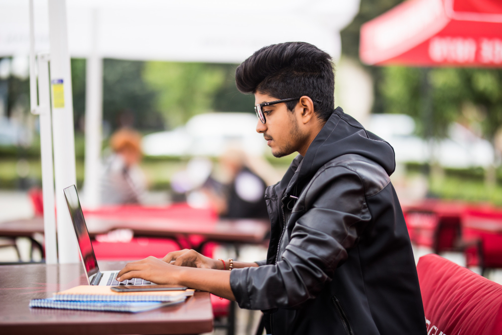 Indian Student Doing Freelancing