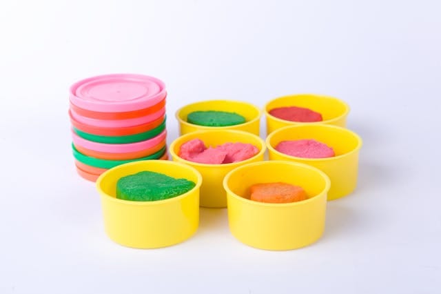 Multi-color Clay in Small Containers