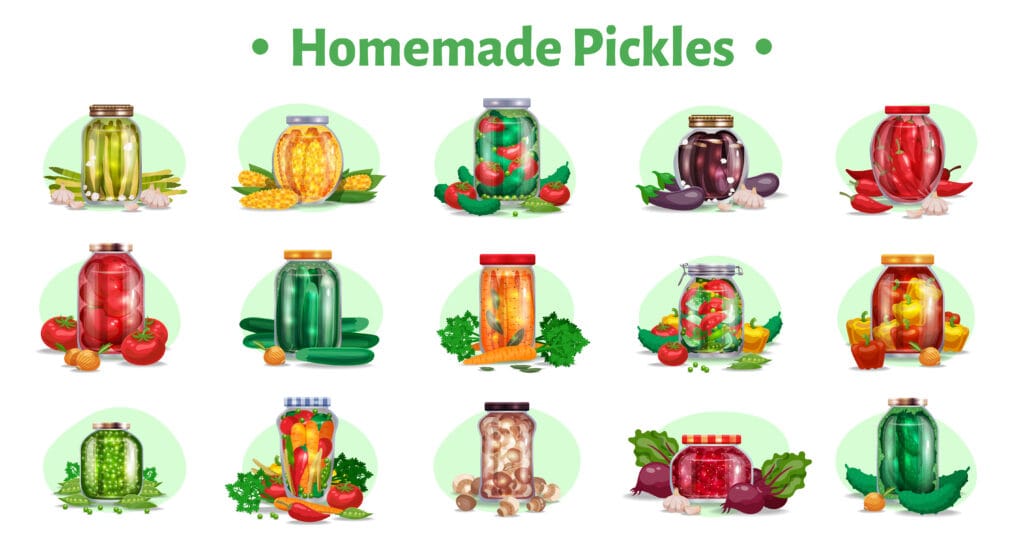 Different Types of Homemade Pickles